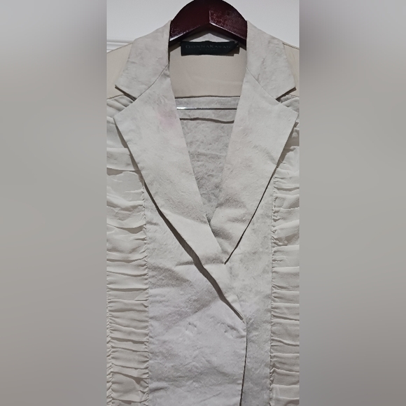 DONNA KARAN New York light grey blazer, size 6 - Picture 4 of 10